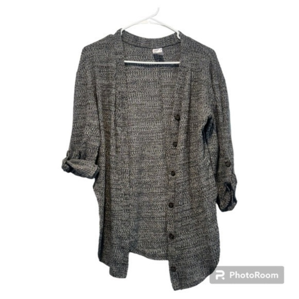 🌷 NOBO - Button Down Woven Cardigan